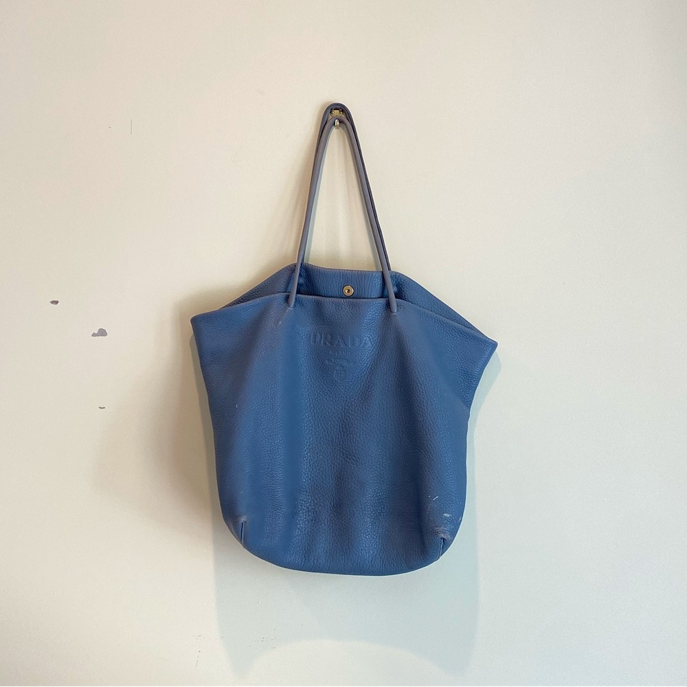 Amazing blue prada tote